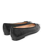 Lambskin Patent Cap Toe Ballerina Flats  39.5 Black