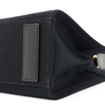 Canvas Studded Small Logo Tote Bag Black