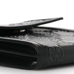 Calfskin GG Tennis Embossed Messenger Bag Black
