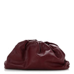 Smooth Butter Calf The Pouch Oversized Clutch Bordeaux