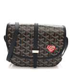 Goyardine Coeur Belvedere II PM Messenger Bag Black