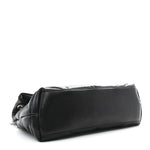 Lambskin Quilted Small Loulou Puffer Monogram Chain Satchel Black