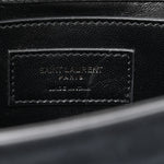Suede Small Monogram Stone Studded Kate Satchel Black Turquoise Coral