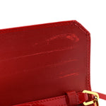 Vernice Madras Wallet On Chain Rosso