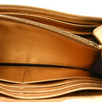 Vitello Catalan Mirror FF 1974 Embossed Continental Wallet on Chain Gold