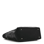 Coated Canvas Quilted Large Paris Biarritz Tote Black