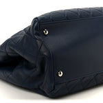 Lambskin Quilted Chanel 7 Large Tote Navy