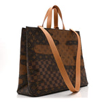 Monogram Landscape Shopper Tote MM Brown