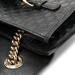 Microguccissima Mini Emily Chain Shoulder Bag Black