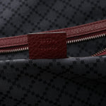 Grained Calfskin Duffle Bag Burgundy