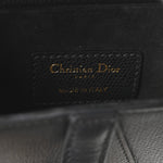 Grained Calfskin Mini Saddle Bag Black