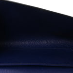 Chevre Mysore Medor 23 Clutch Bleu Encre
