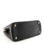 Saffiano Small Galleria Double Zip Tote Black