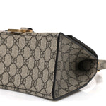 X GUCCI GG Supreme Monogram Small Hourglass Top Handle Bag Beige Ebony