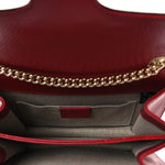 Dollar Calfskin Small Interlocking G Shoulder Bag Red