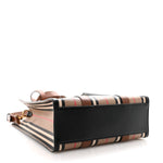 E-Canvas Stripe Small Portrait Tote Bag Archive Beige