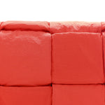 Nylon Intrecciato Padded Tech Cassette Bag Red