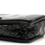 Patent New Medium Boy Reverso Flap Navy
