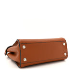 Cuoio Romano Snakeskin Selleria Mini Peekaboo Iconic Satchel Cappuccino