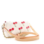LV X TM Monogram Cerises Ivy Wallet On Chain White
