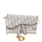 Oblique Slim Saddle Pouch Grey
