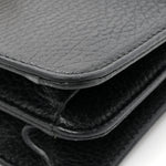 Dollar Calfskin Small Interlocking G Shoulder Bag Black