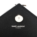 Grained Calfskin Matelasse Chevron Classic Monogram Baby Chain Bag Black