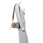 GG Supreme Monogram Web Neo Vintage Shoulder Bag Beige New Acero Crop