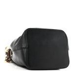 Vitello Century Matte F is Fendi Stamp Patch Bi-Color Grande Mon Tresor Bucket Bag Black Maya Fragola