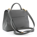 Small Classic Grain Calfskin Mini Seaton Grey