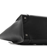 Drummed Calfskin Mini Luggage Black
