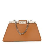 Patent Peekaboo Cut Caramello