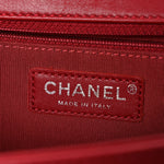 Lambskin Quilted New Medium Boy Flap Red