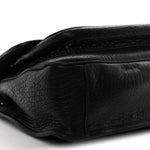 Grained Lambskin Monogram Large Niki Chain Satchel Black