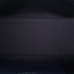 Metallic Caviar Quilted Mini Chanel 25 Handbag Dark Blue