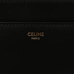 Satinated Calfskin Small 16 Top Handle Bag Black