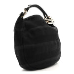 Raffia Large Sky Hobo Black