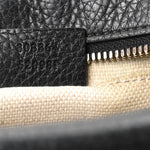 Pebbled Calfskin Small Soho Disco Bag Black