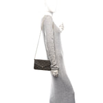 Monogram Pochette Felicie Chain Wallet Fuchsia