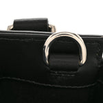 GG Supreme Monogram Appia Calfskin Web Mini Tote Bag Black