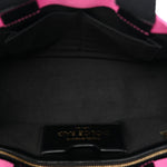 Canvas Printed Open Your Heart Tote Pink Black