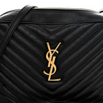 Calfskin Matelasse Monogram Lou Camera Bag Black