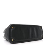 Calfskin Cerf Executive Shopper Tote Black