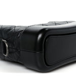 Aged Calfskin Quilted Small Gabrielle Hobo Black