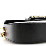 Azalea Calfskin Web Mini Horsebit 1955 Shoulder Bag Black