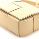 Lambskin Maxi Intrecciato Extra Mini Cassette Crossbody Bag  Porridge
