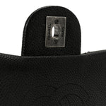 Caviar Quilted Medium Now and Forever Flap Black