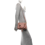 Calfskin Mini Marcie Satchel Light Pink