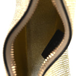 Crystal Vitello Laminato Suede FF Nano Fendigraphy Hobo Bag Platino