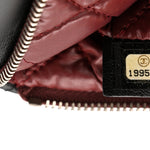 Lambskin Quilted CC Beauty Clutch Black